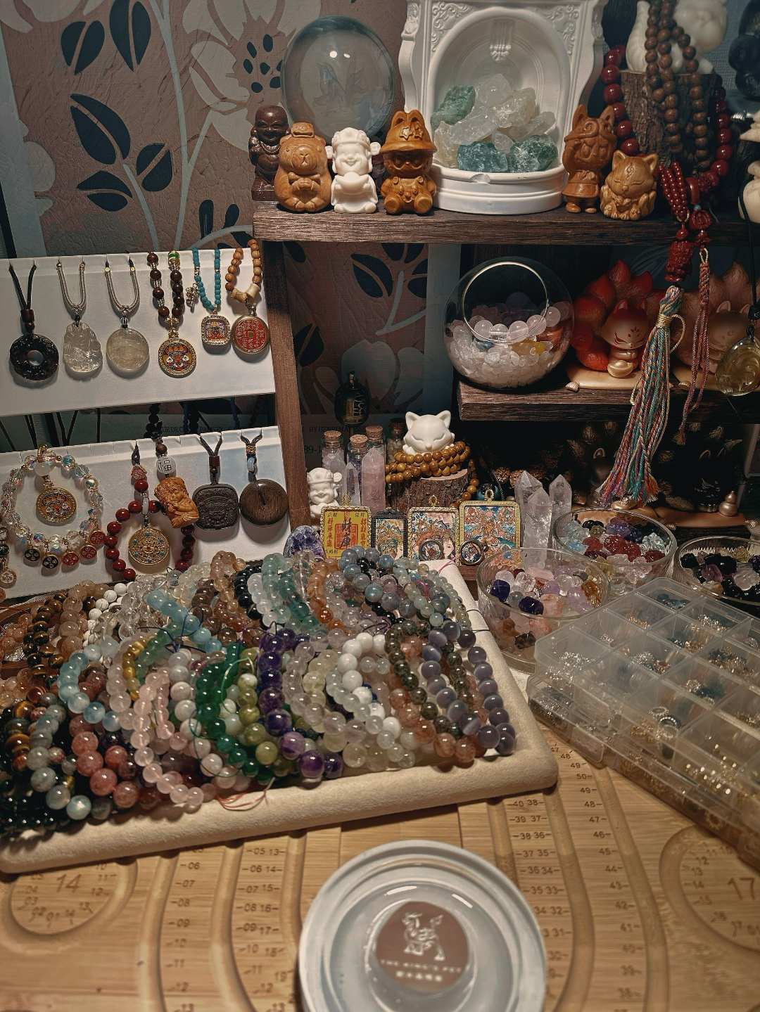 合金手链 【碧水晶睛兽】气质原创百搭简约饰品时尚手工复古