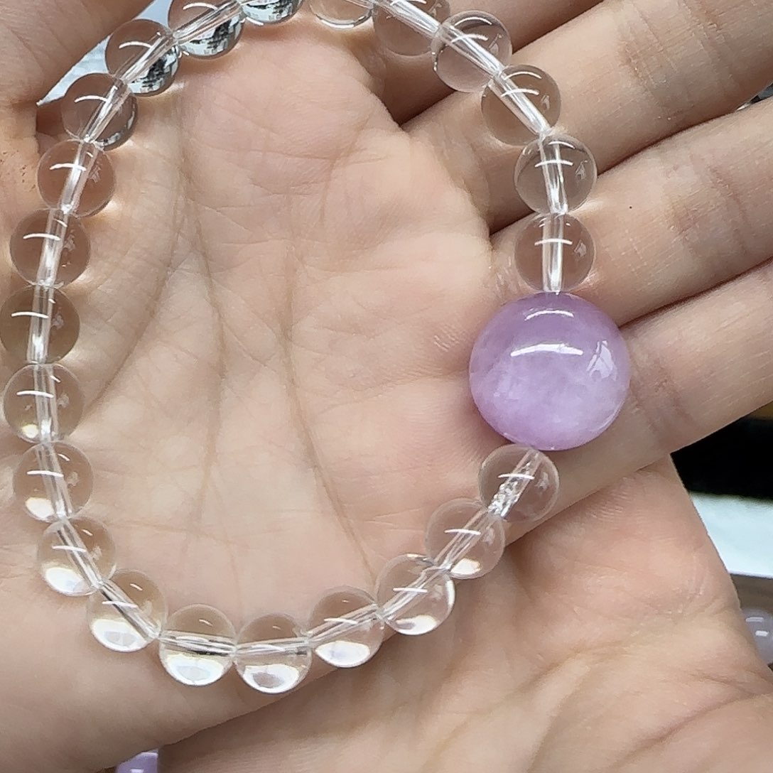 水晶手串未镶嵌白水晶8毫米手链