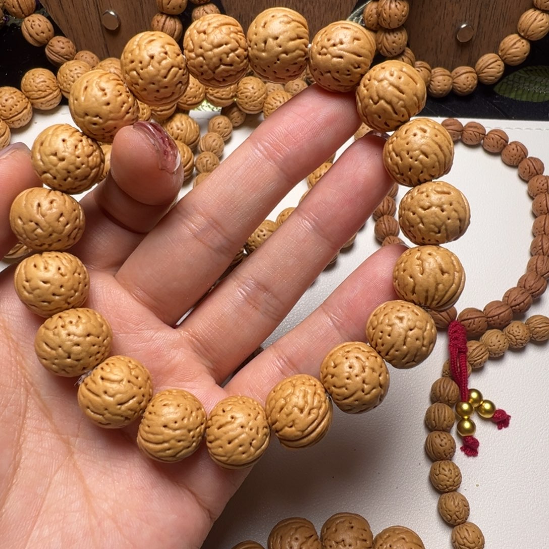 老***伙核桃手串/手链15金丹桃核手串全品
