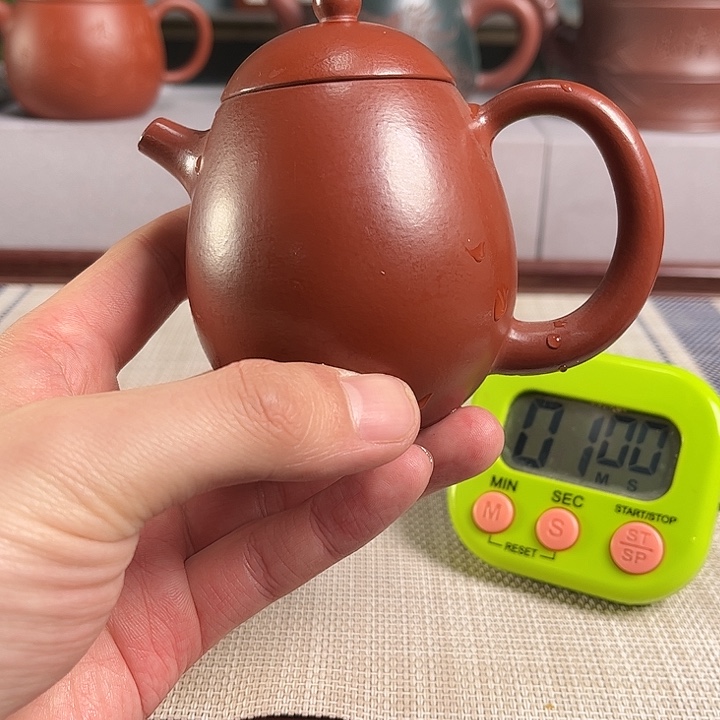 波***仔紫砂茶杯宜兴原矿手工紫砂壶