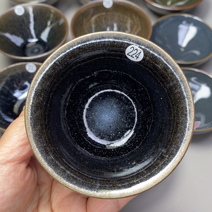 茶盏建窑建盏磨底柴烧主人杯
