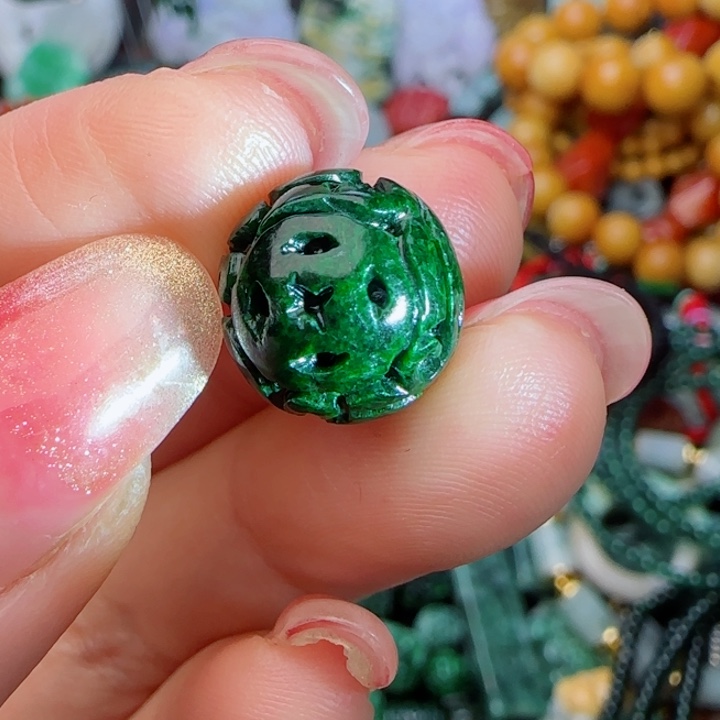 翡翠颈饰未镶嵌天然A货34