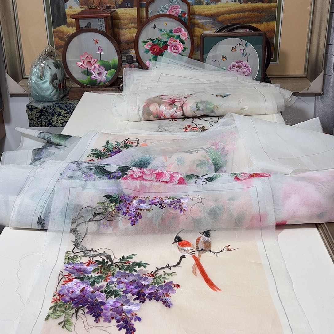 刺绣纯手工刺绣画