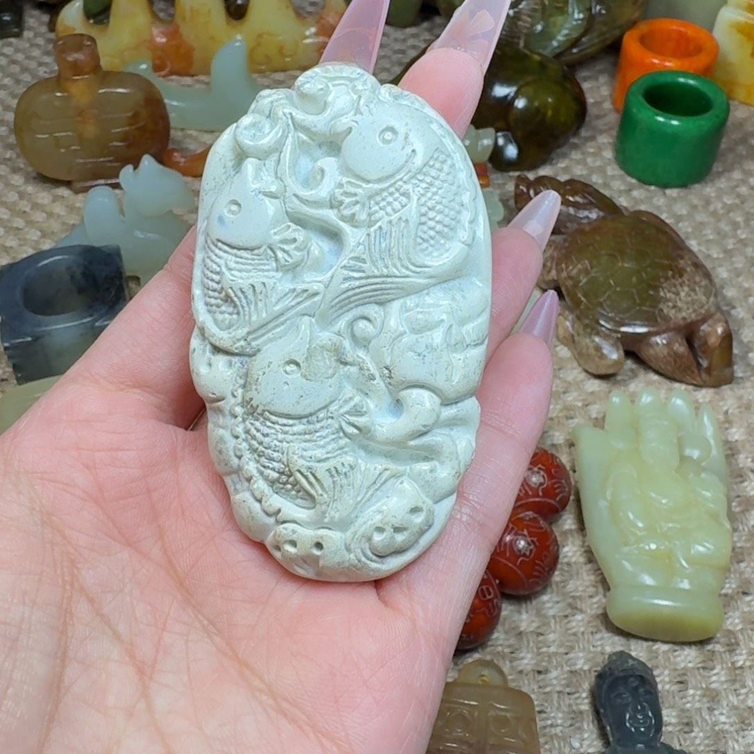 白玉菩提吊坠挂件