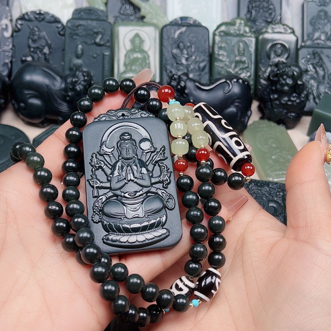 和田玉颈饰未镶嵌