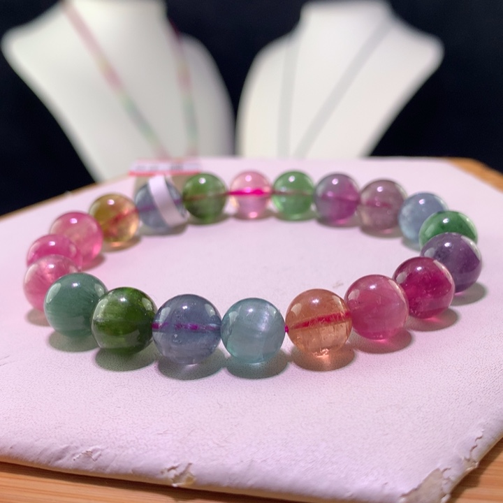 双色碧玺手链未镶嵌