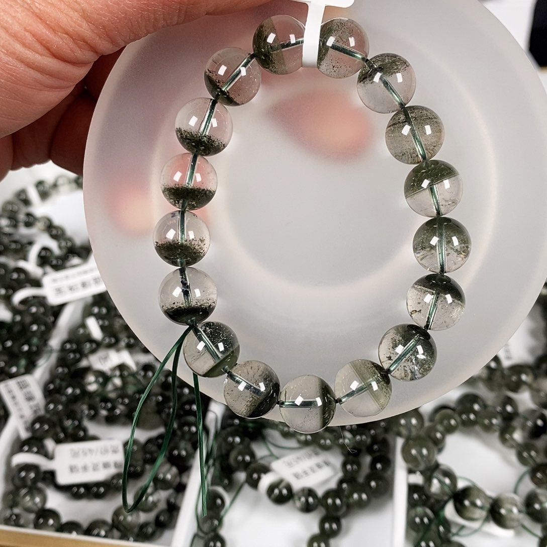 请***姐手链水晶未镶嵌绿幽灵手链