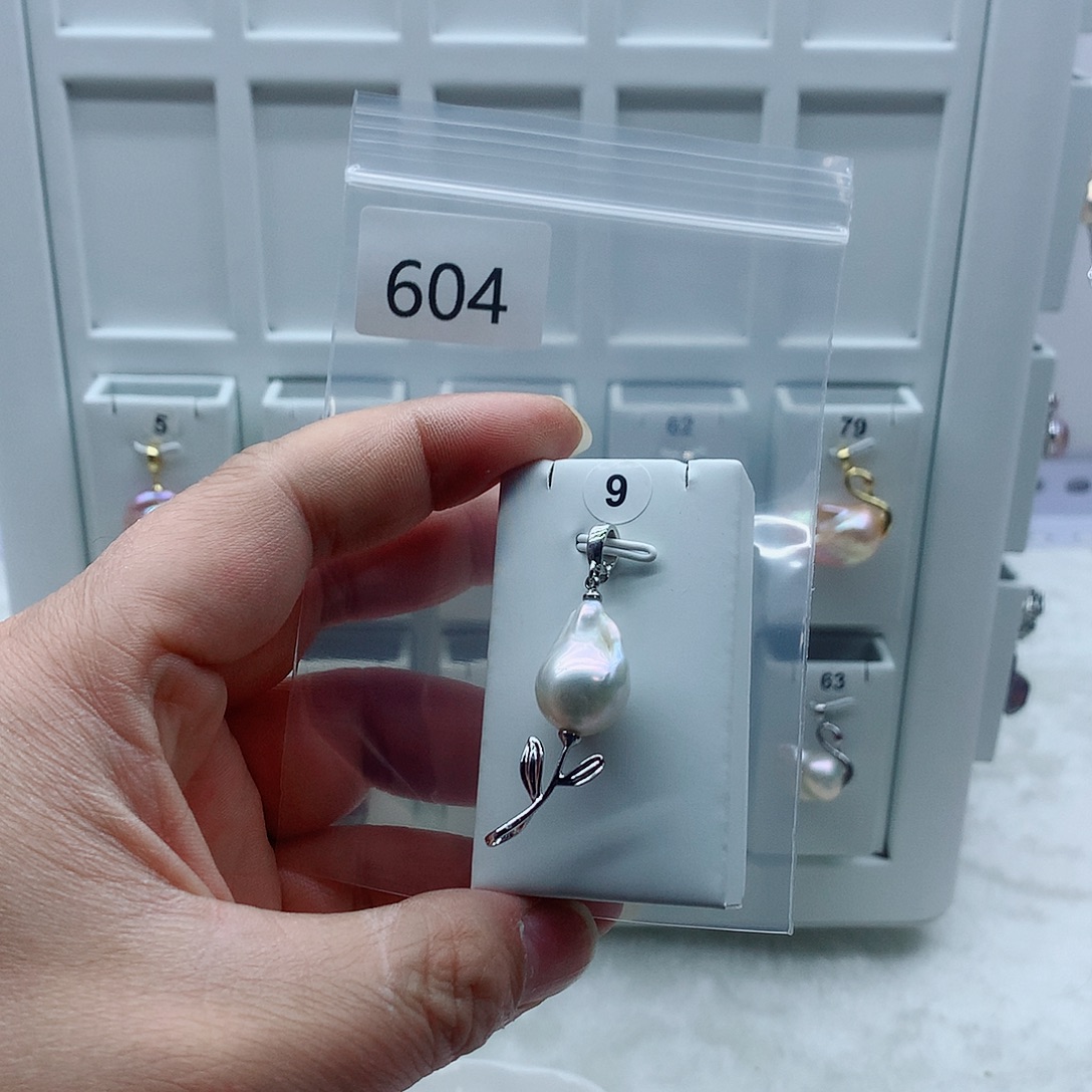 吊坠(不含链)合金淡水珍珠