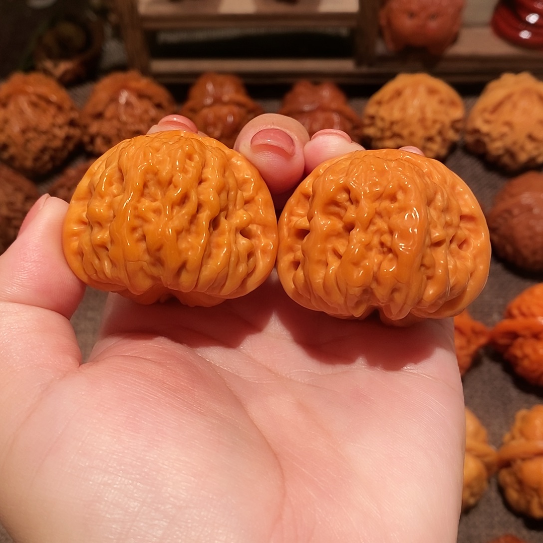 文玩核桃吊坠42平谷聚宝盆0235