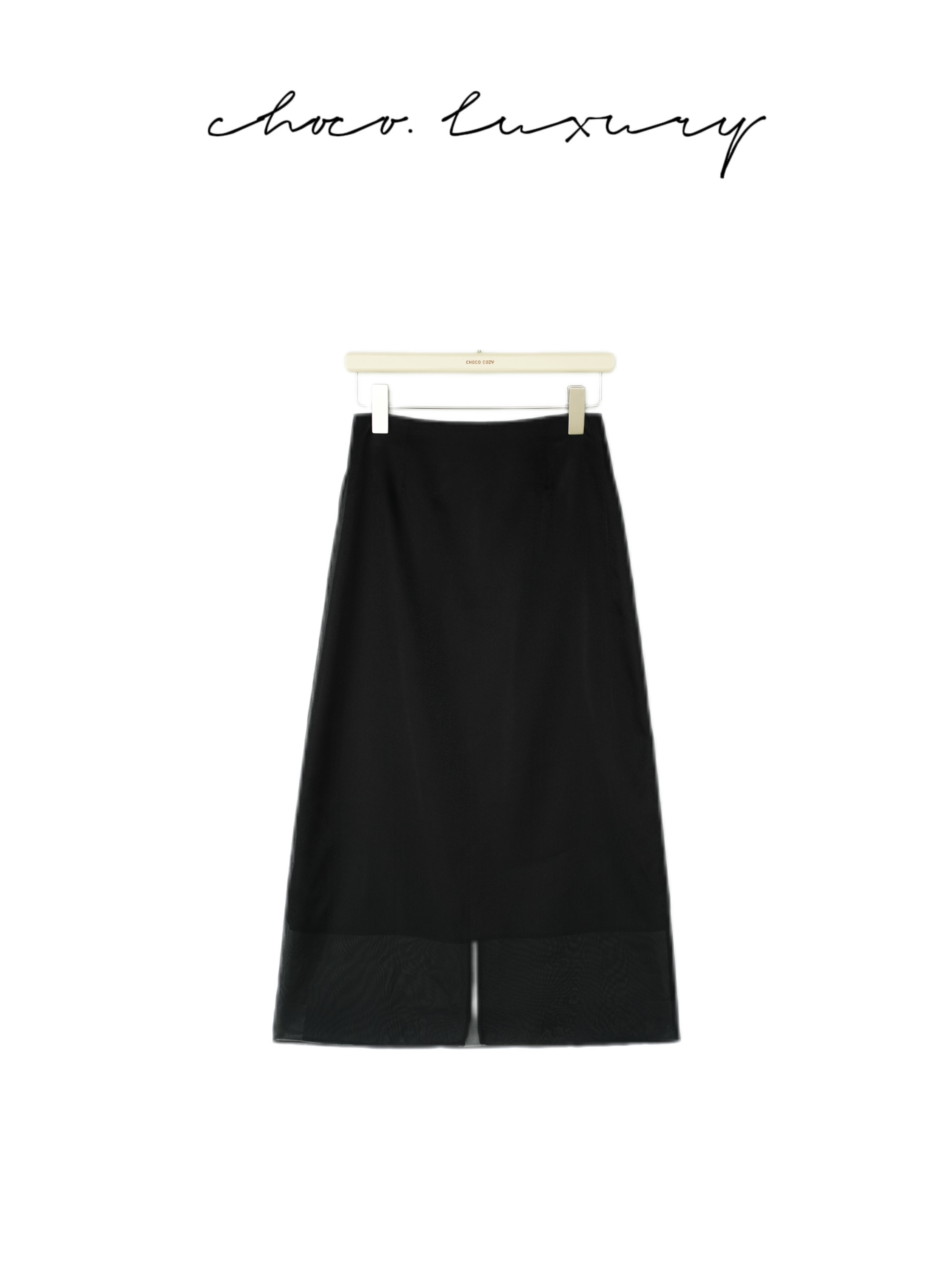 CHOCO【邂逅】法式小众一片式薄纱轻盈显瘦半身裙 D3038