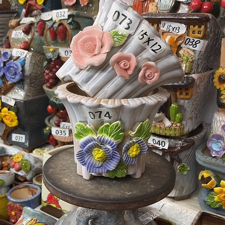 粗陶材质多肉花盆