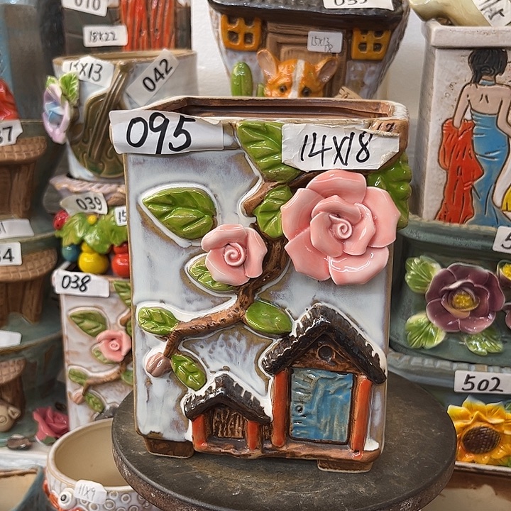 粗陶材质多肉花盆