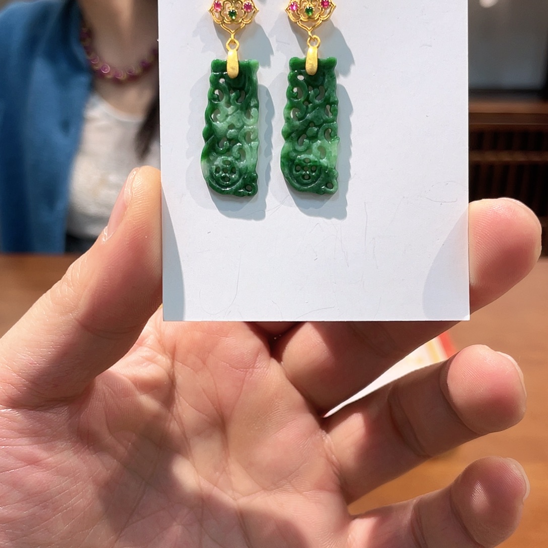 锦纶铁合金耳坠耳饰