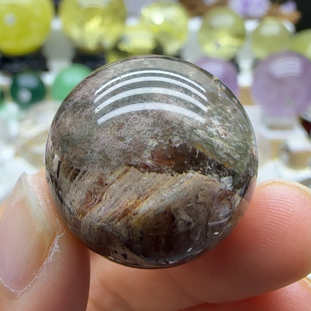 水晶未镶嵌珠宝半成品24.5mm