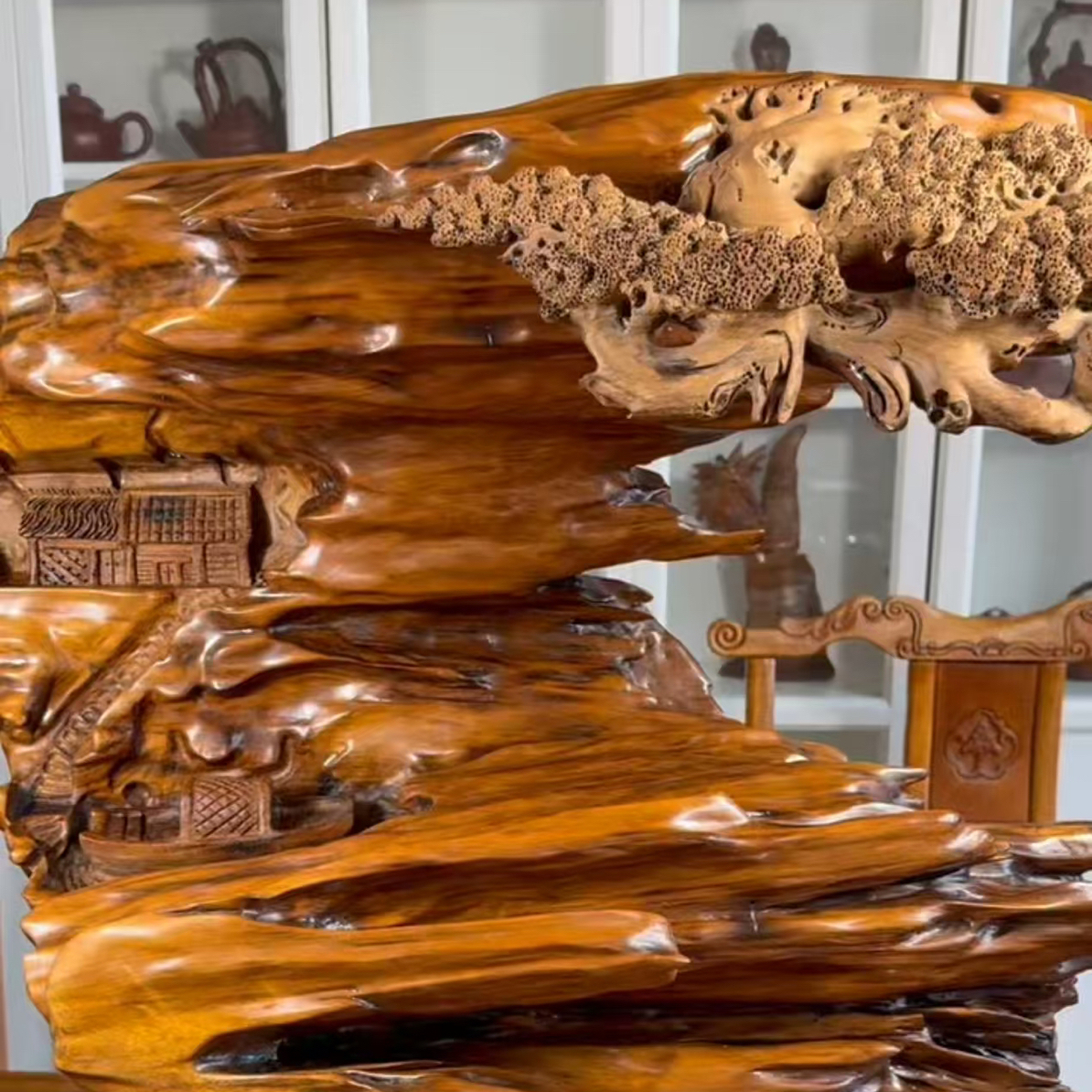 金丝楠摆件-石径天居