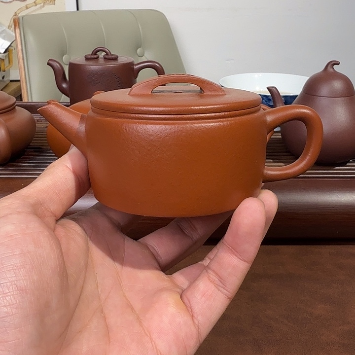 茶壶紫砂朱泥汉瓦