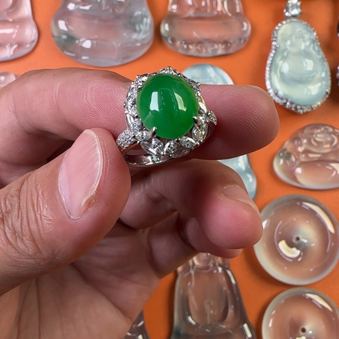 定制翡翠未镶嵌天然