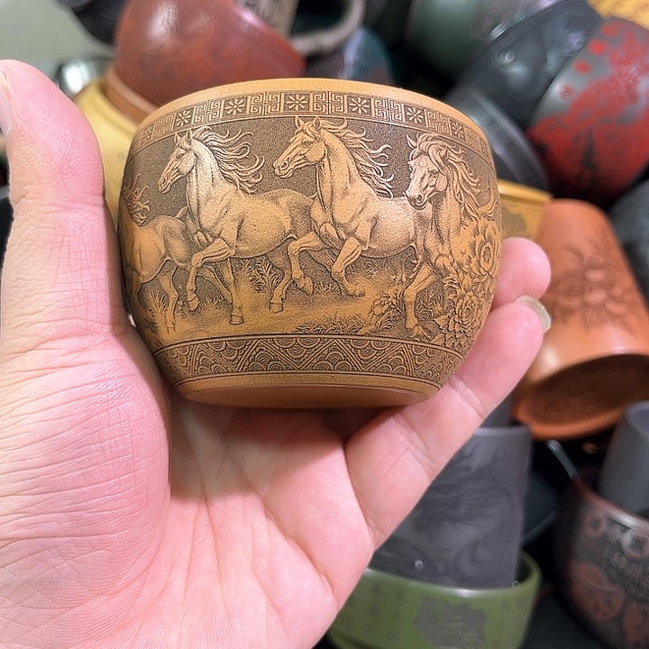 茶杯紫砂全手工紫砂主人杯