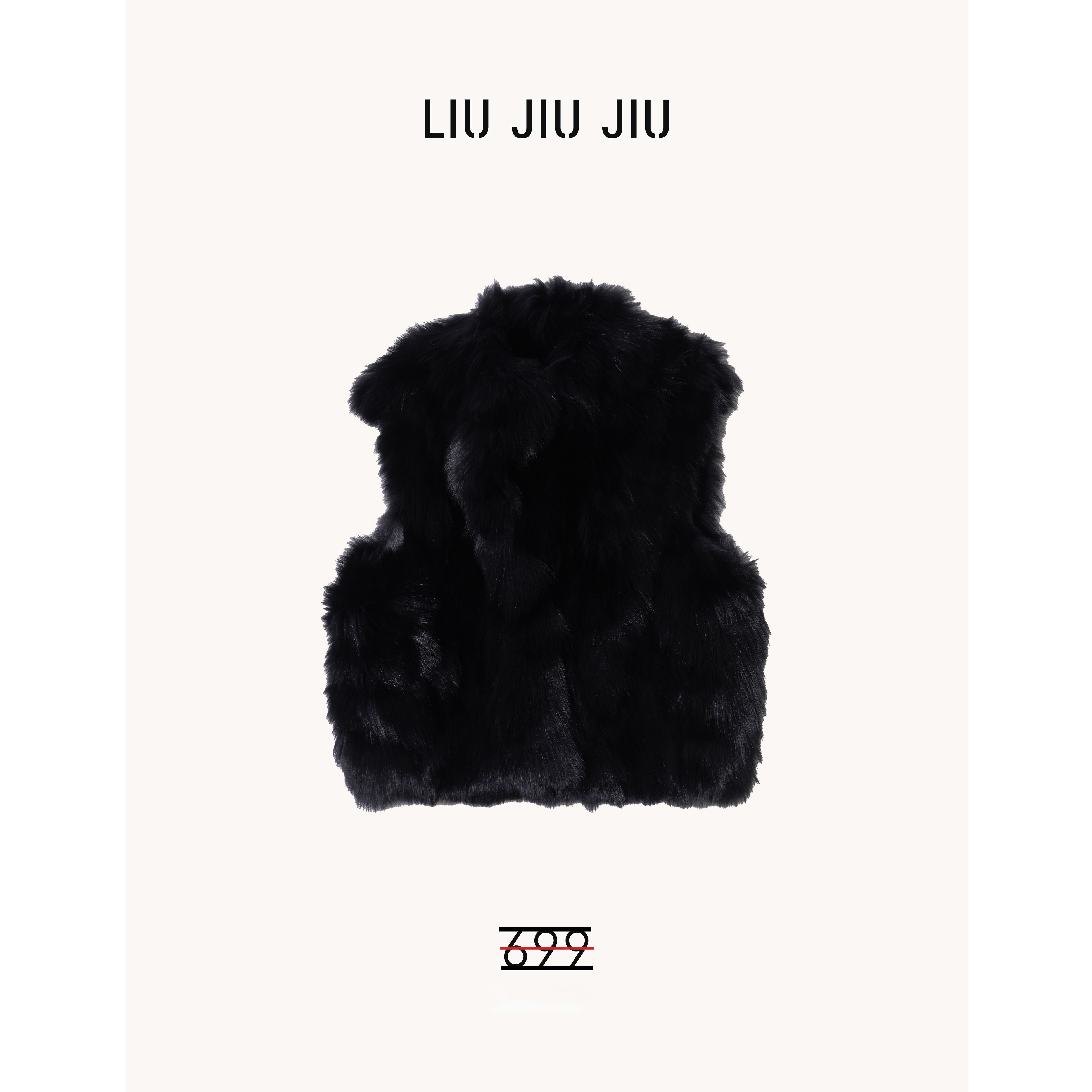 LIUJIUJIU GAODUAN轻奢复古狐狸毛定制款时尚显瘦真毛马夹MJ5253L