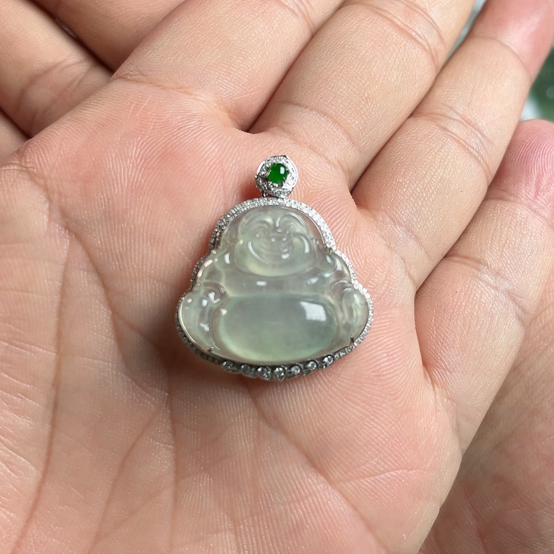 【闪购商品】翡翠颈饰18K金镶嵌天然