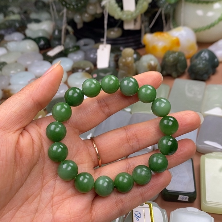 和田玉未镶嵌手链