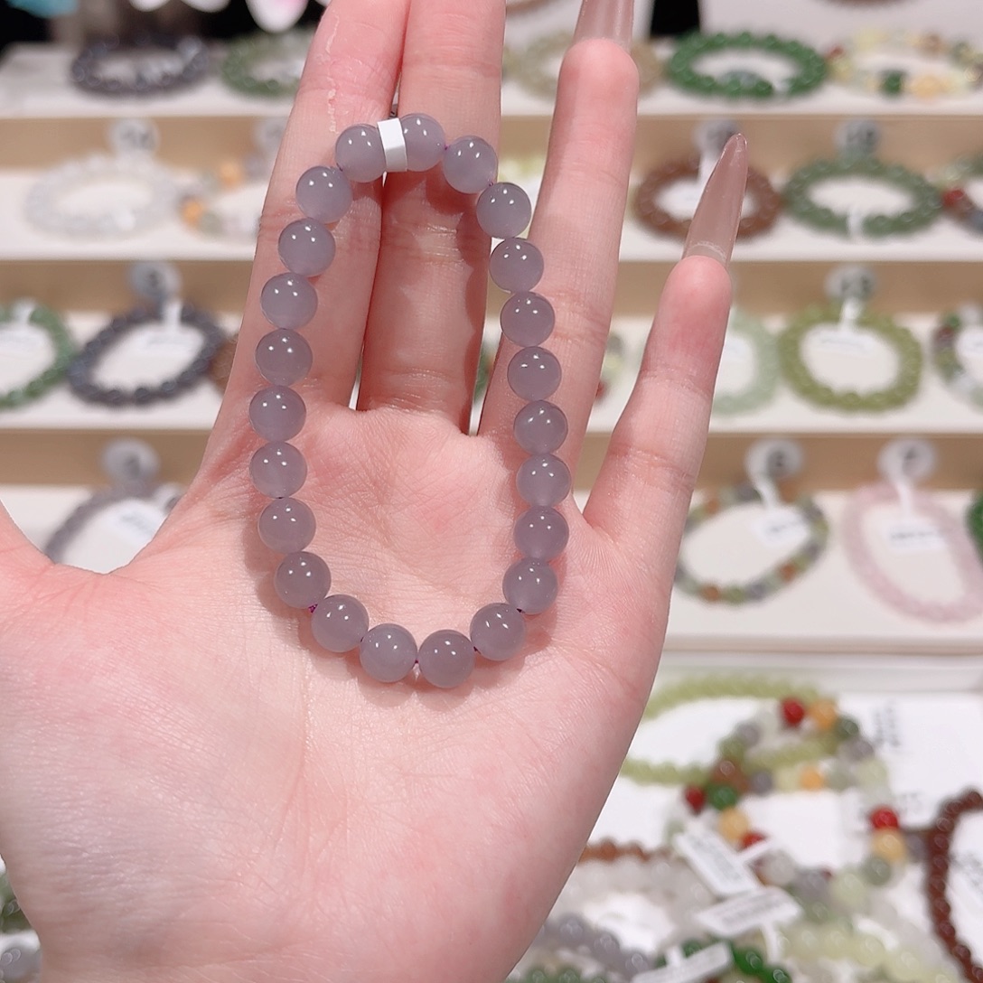 霜***梅和田玉（糖玉）未镶嵌手链L