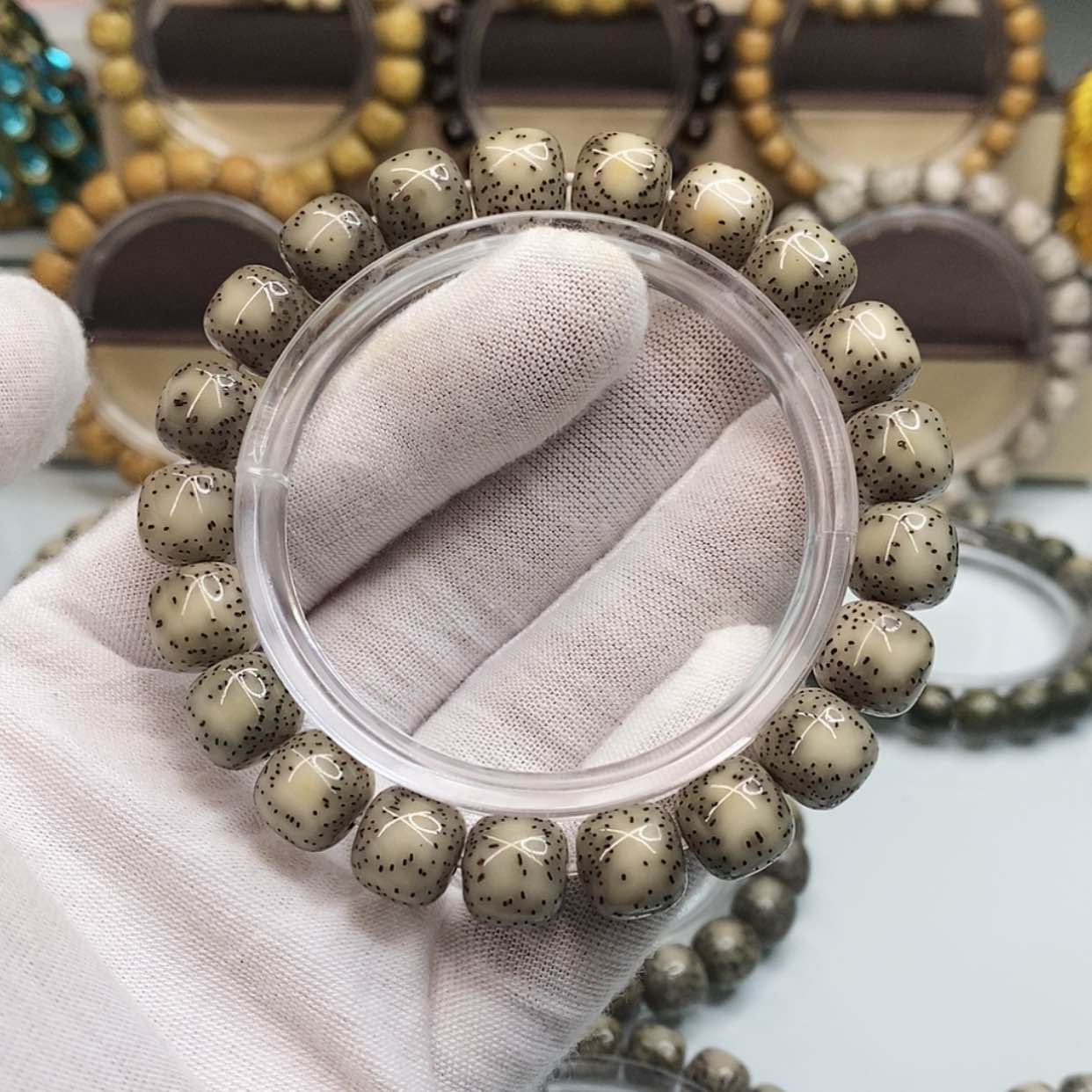 【闪购商品】手串星月菩提10×11一物一图原生态同枝糯冰大留白