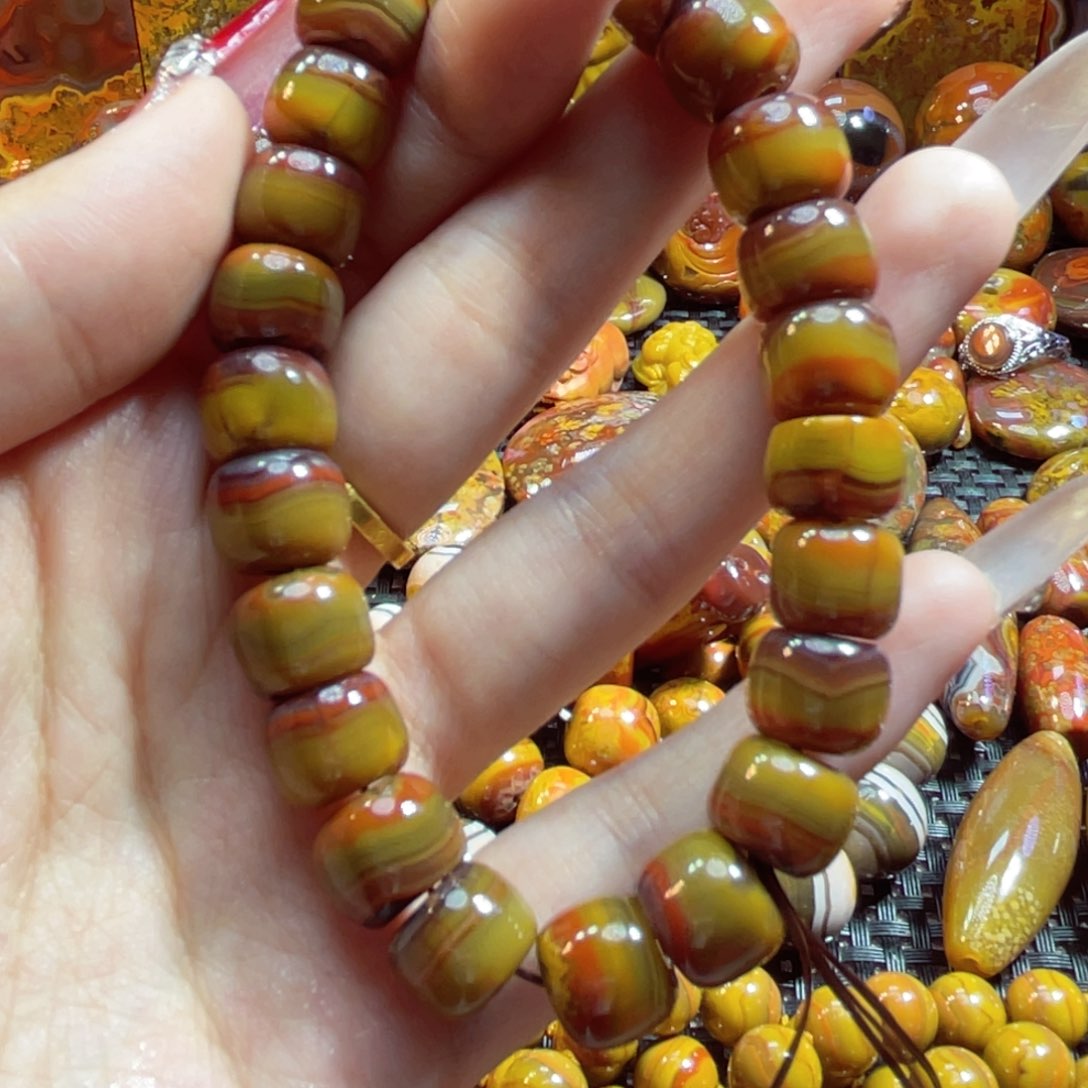 玛瑙/玉髓手链未镶嵌?**车