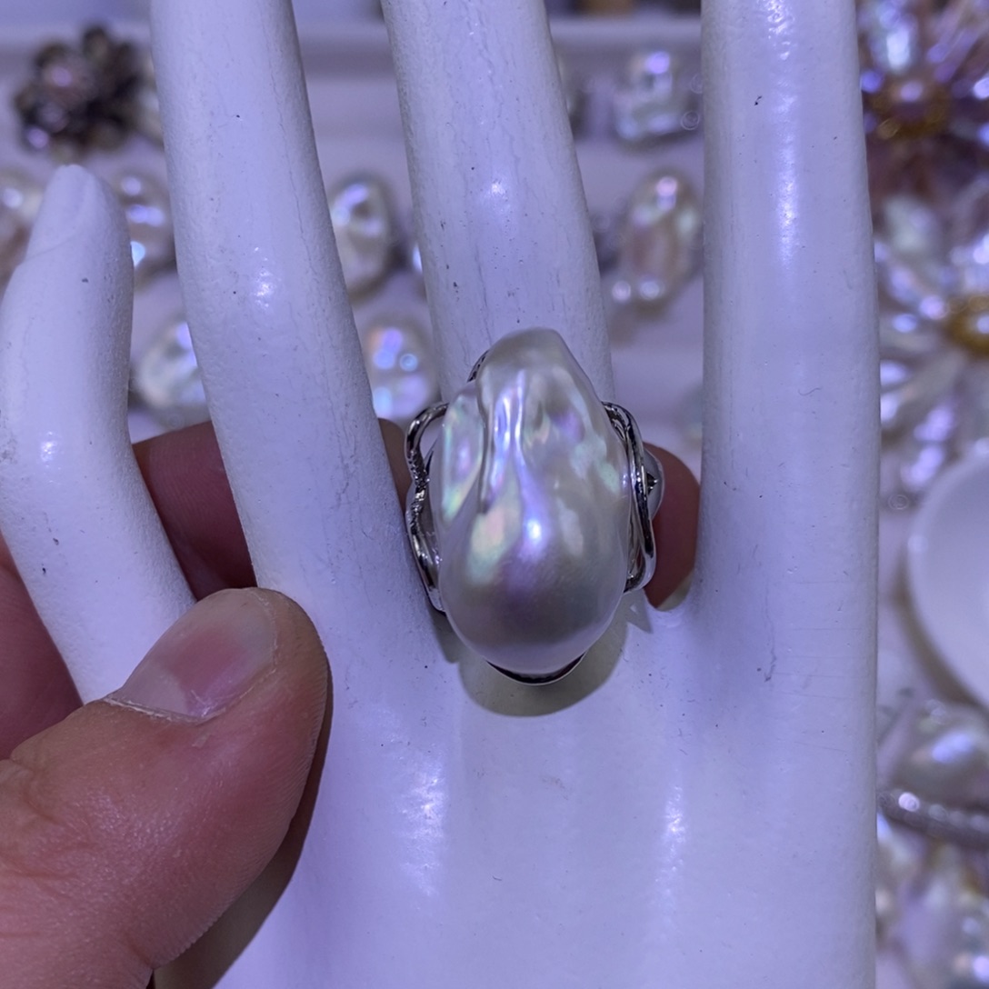 嫚***杉珠宝奇石未镶嵌淡水珍珠