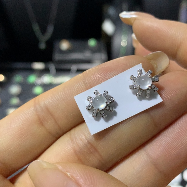 翡翠银S925镶嵌戒指