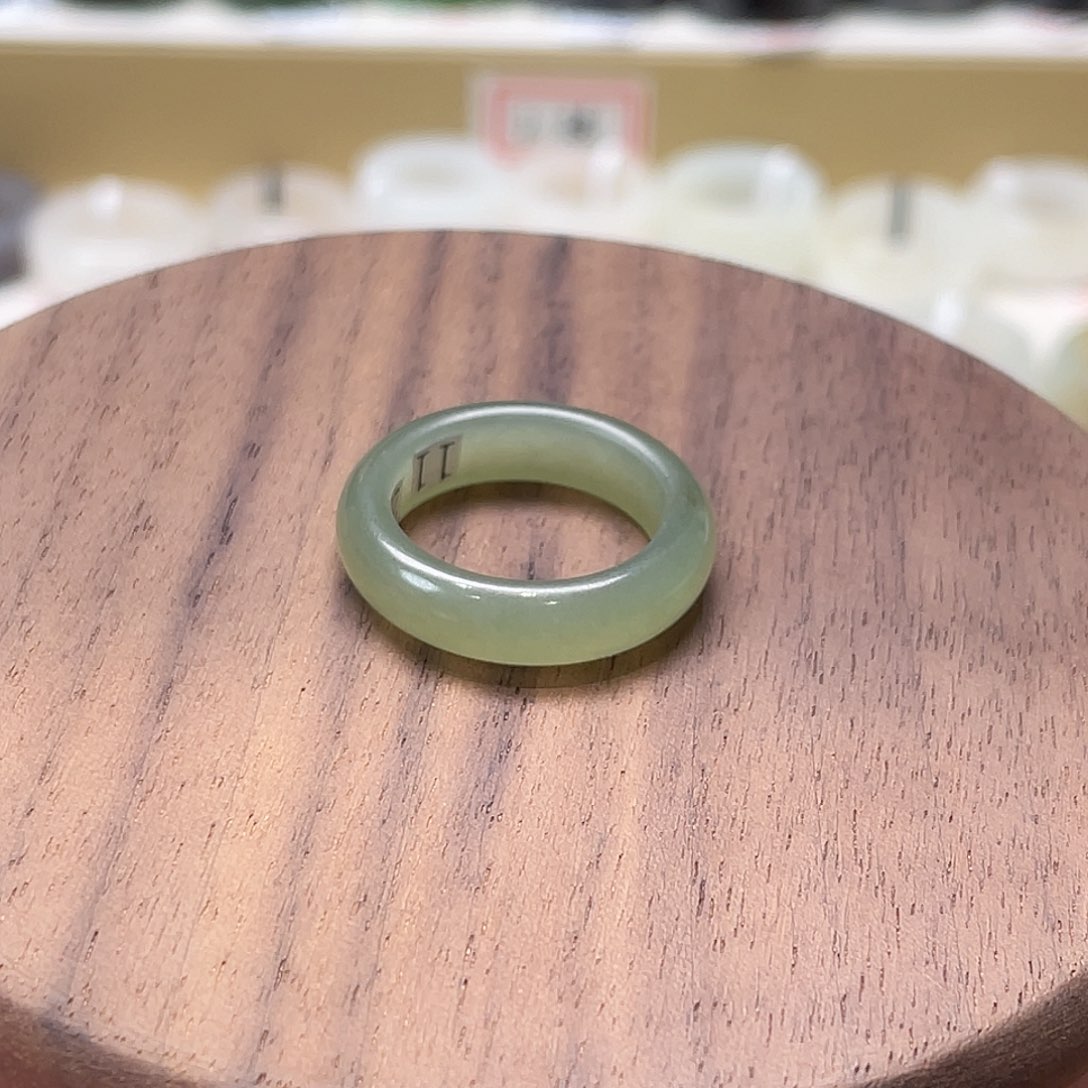 和田玉戒指未镶嵌明*专拍3-16.3