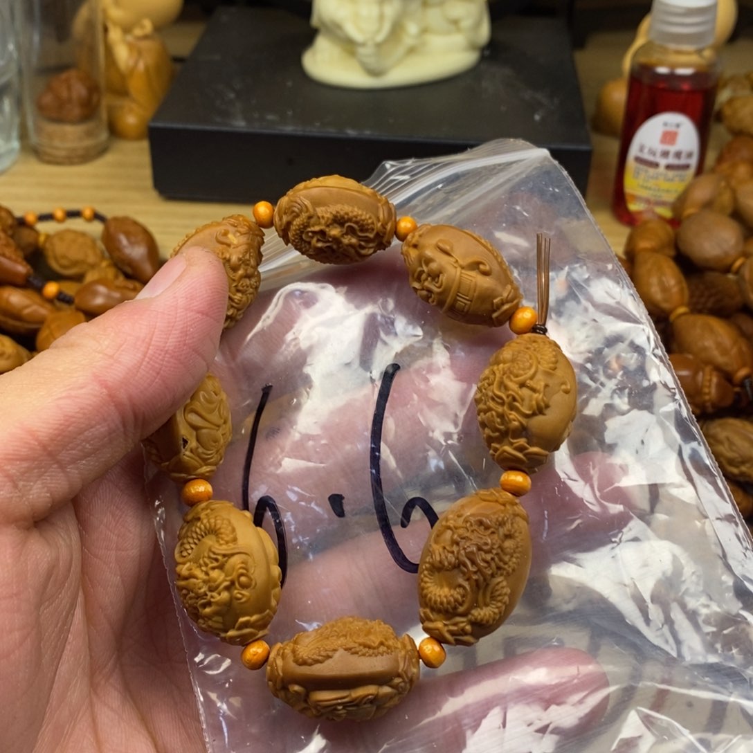 橄榄核手串/手链橄榄核雕刻工艺手串7
