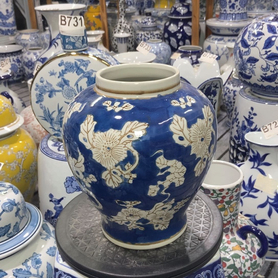 摆件微瑕手绘釉下彩