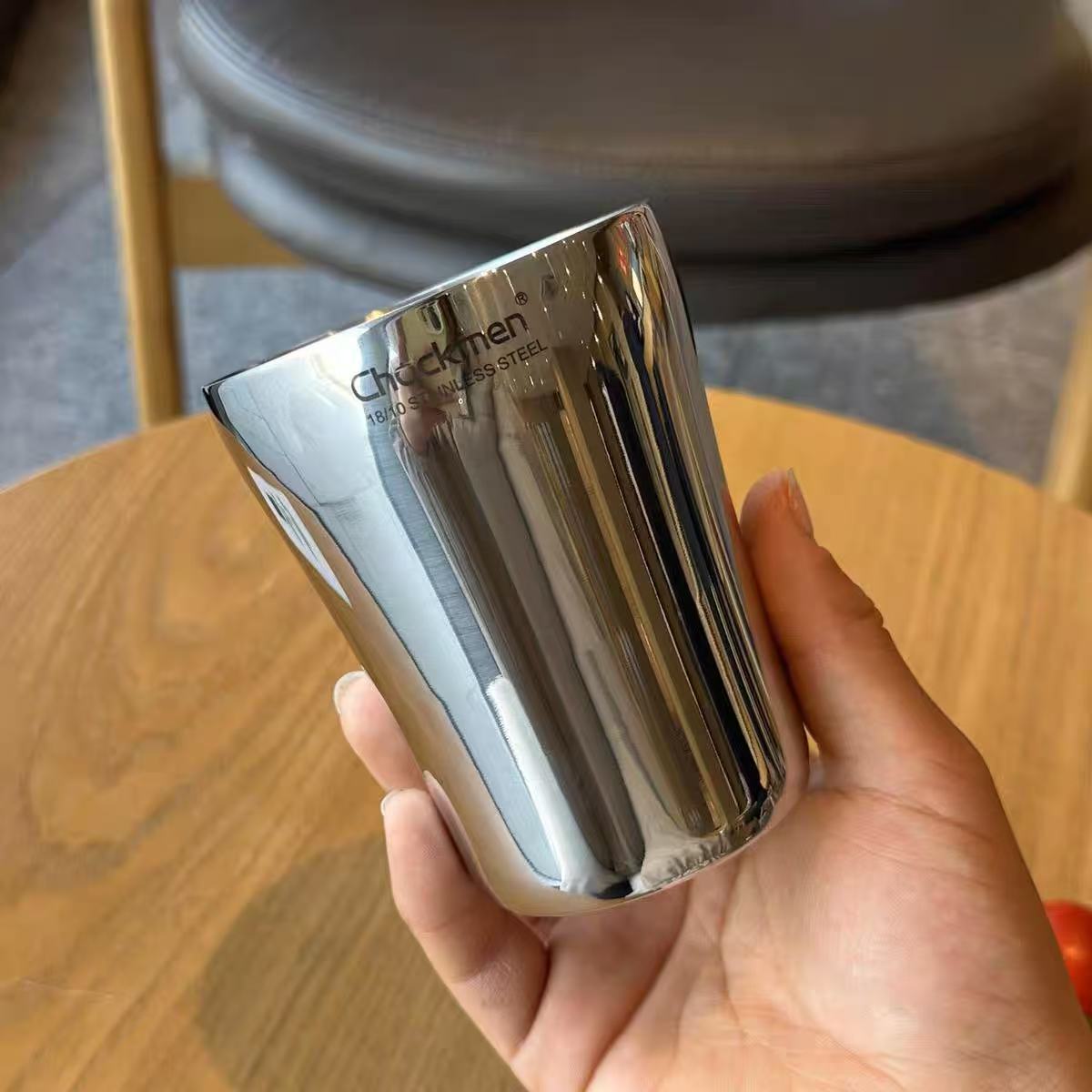 M909 18/10不锈钢双菁英双层啤酒杯300ml