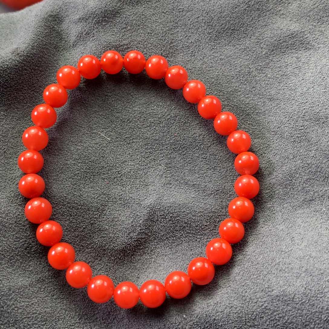 南红玛瑙手链未镶嵌K*，