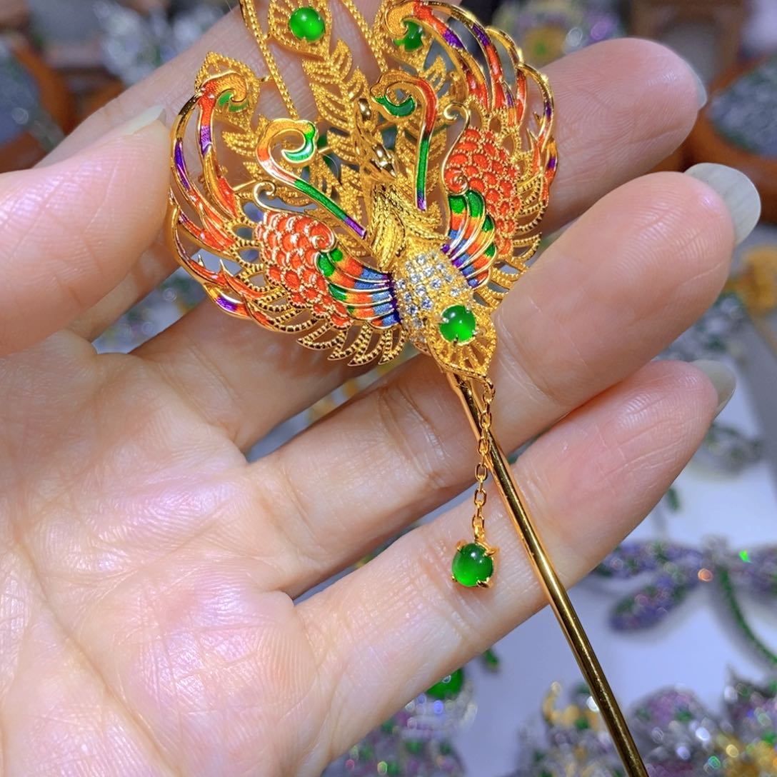 翡翠颈饰银S925镶嵌天然翡翠