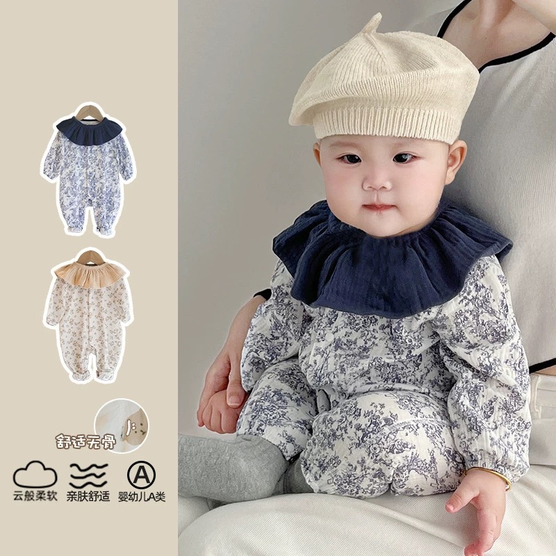 婴幼儿秋装2025新款连体衣可爱包屁衣开春婴儿衣服宝宝秋季外出服