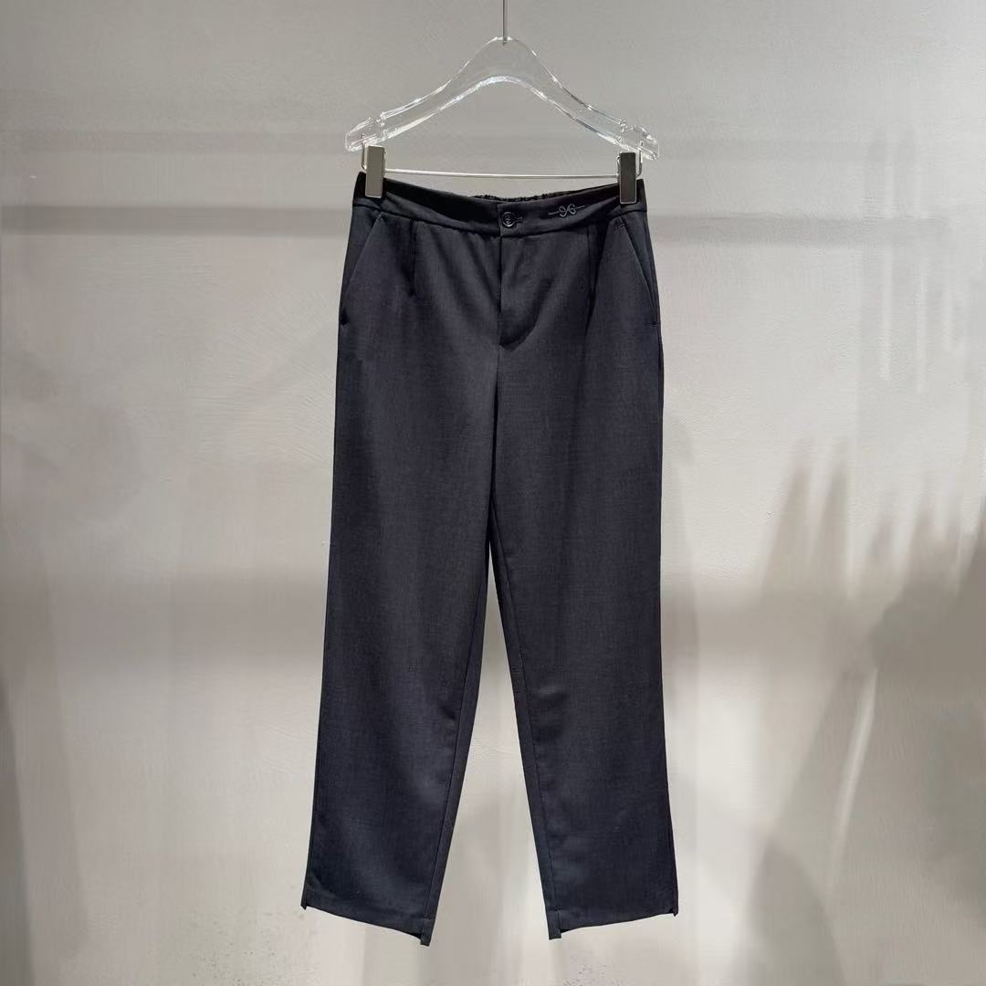 2025新款气质轻职风小脚烟管裤休闲裤HX1204