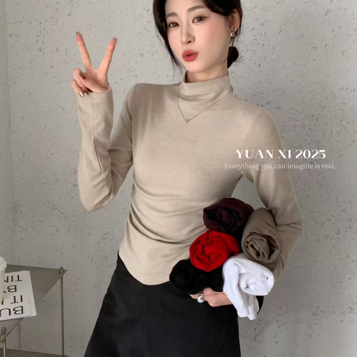 福利款长袖T恤，版型好，好搭配