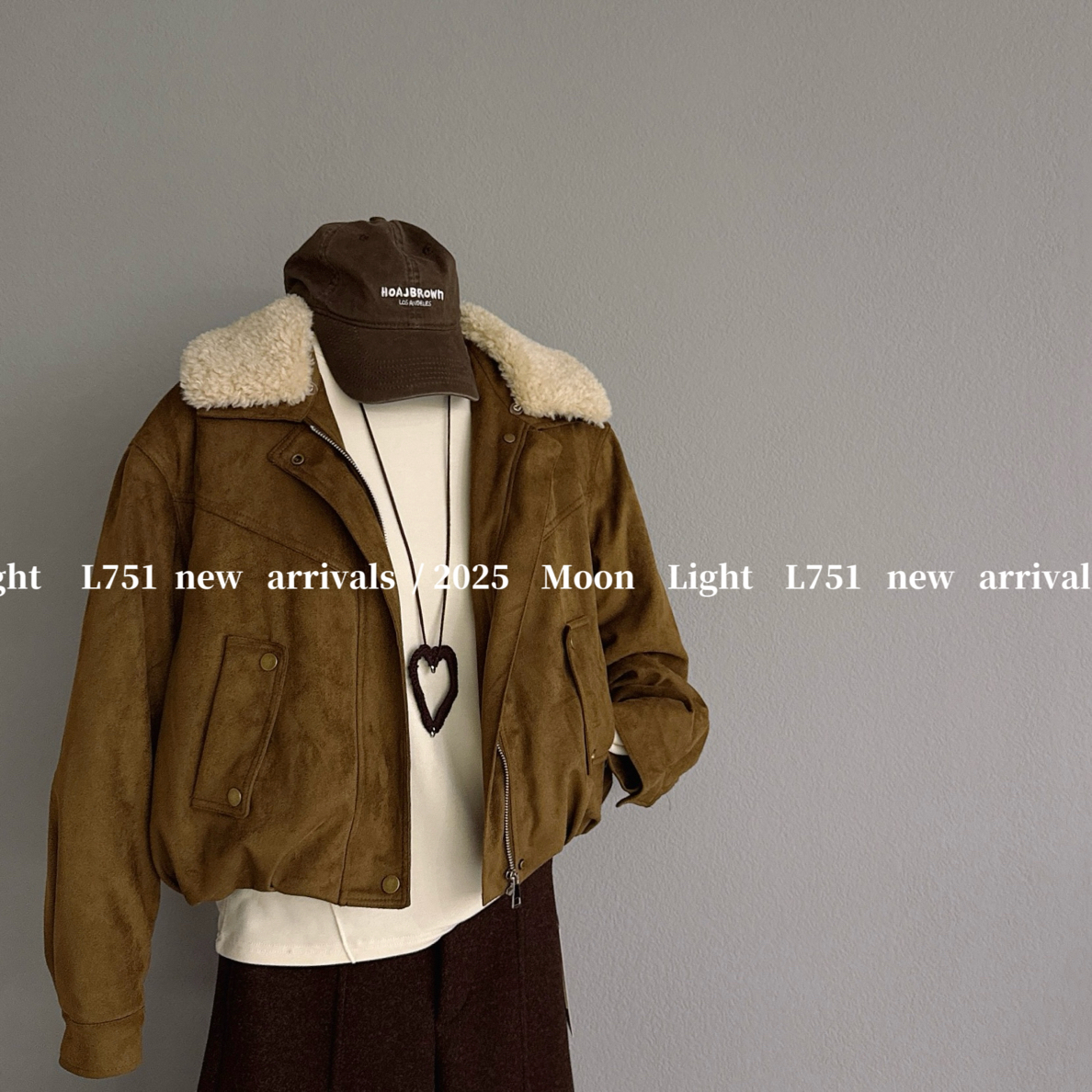 ouni@L751 韩系时尚百搭毛领外套（毛领可拆）12-14