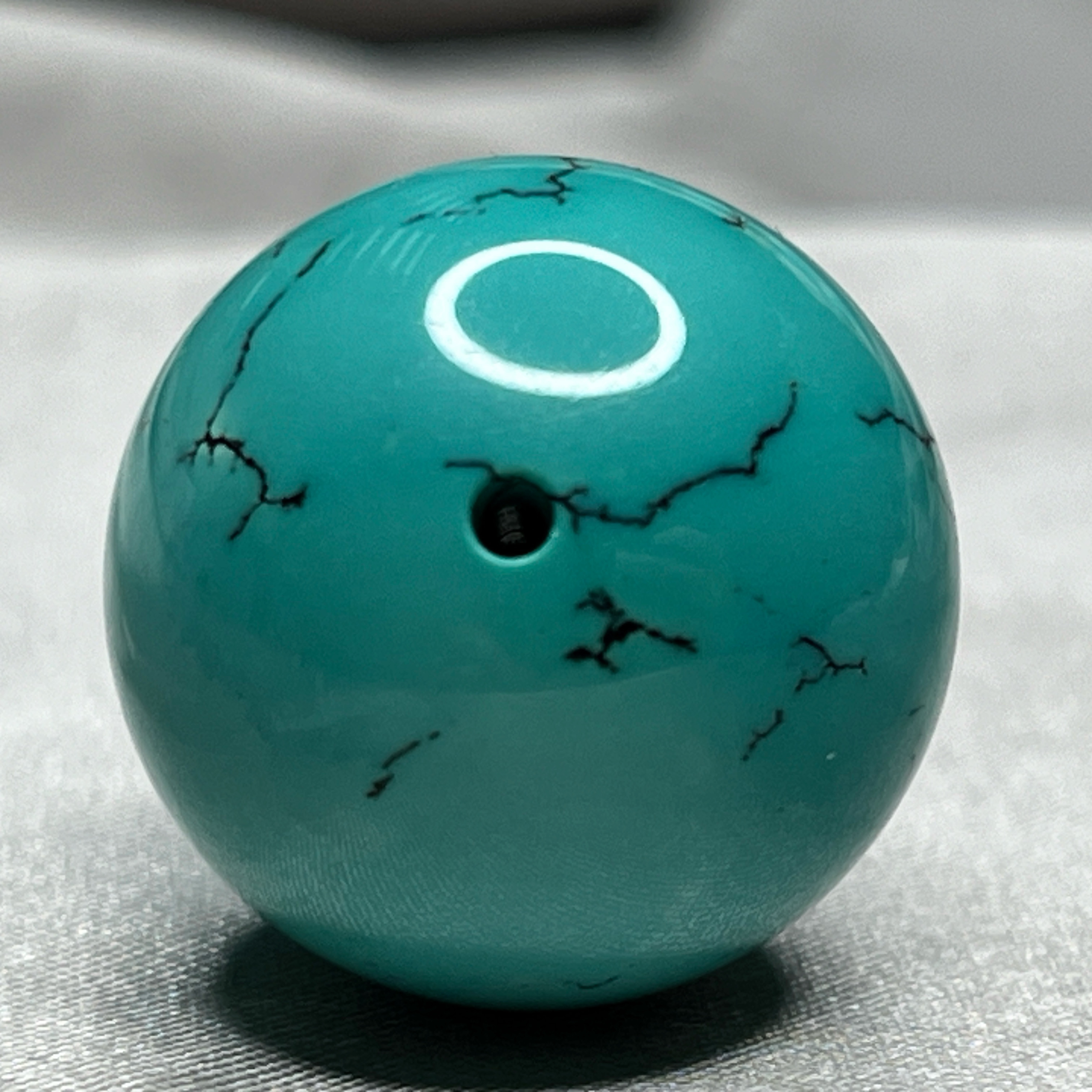 高品质绿松石圆珠，直径20.6mm重12.93克