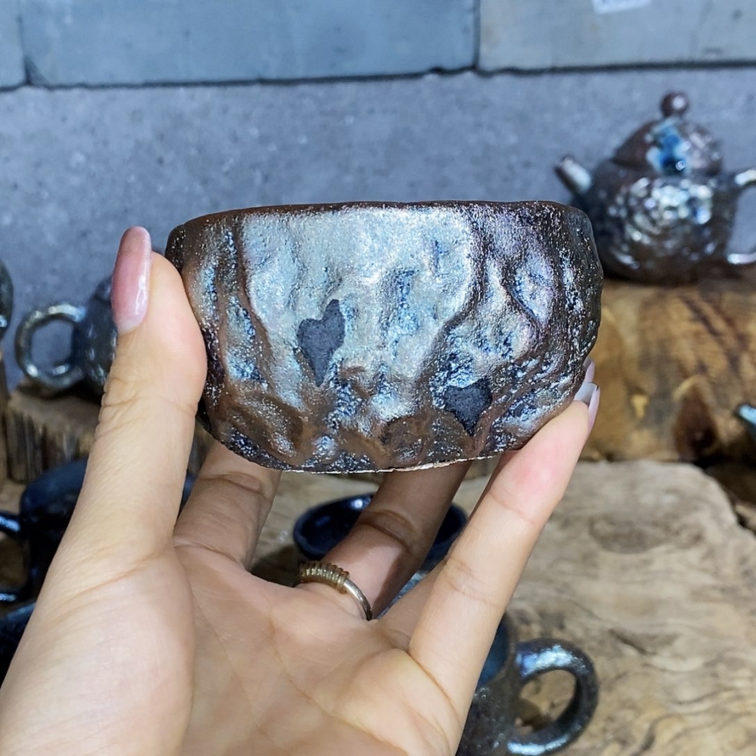 杯老*云南建水紫陶柴烧