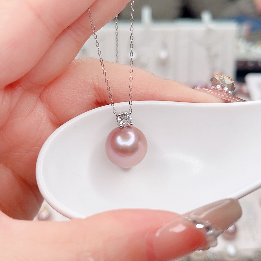 淡水珍珠吊坠(赠链)合金