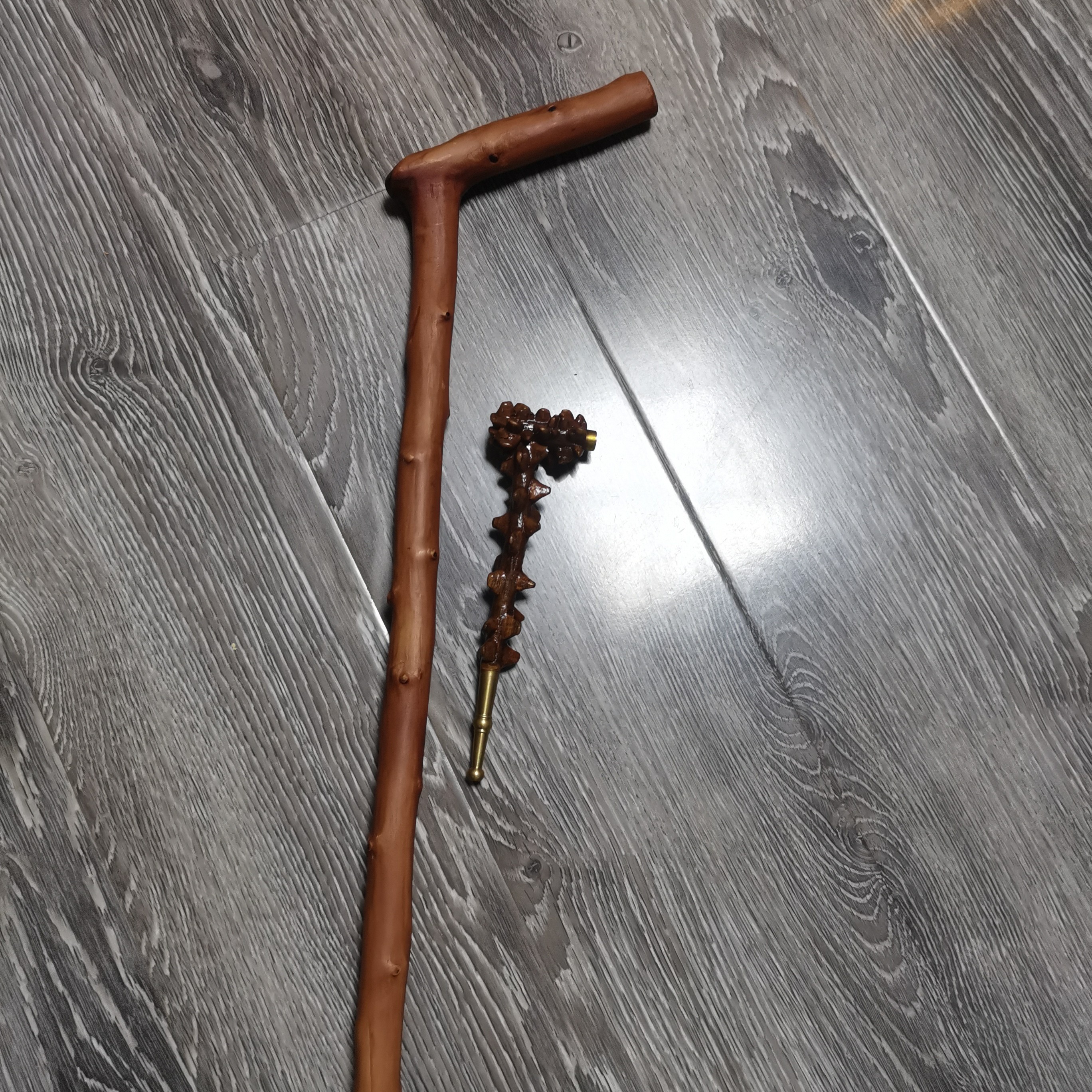 1号纯手工制作红刺刺拐杖