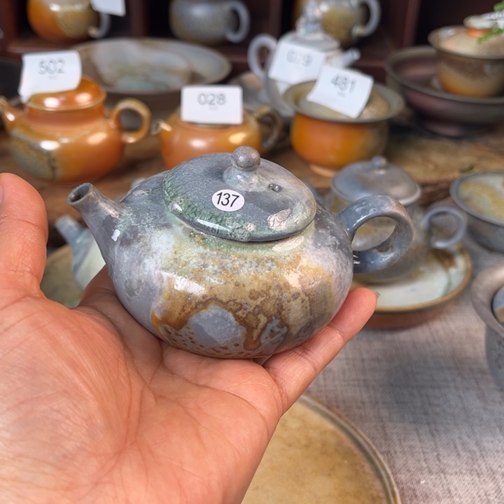 闲***庭炫彩手作柴烧全手工137微瑕