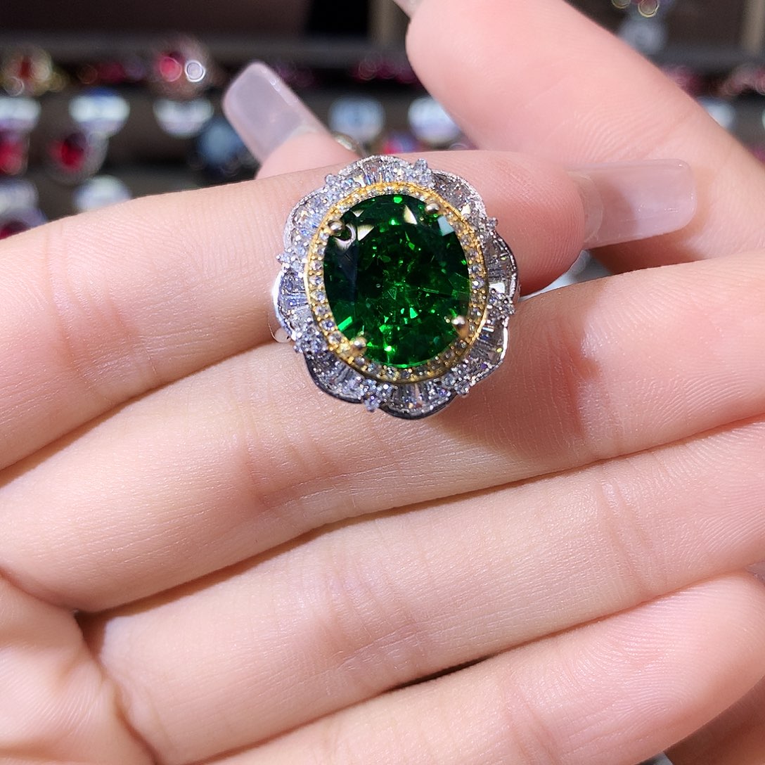 无925银沙弗莱色戒指