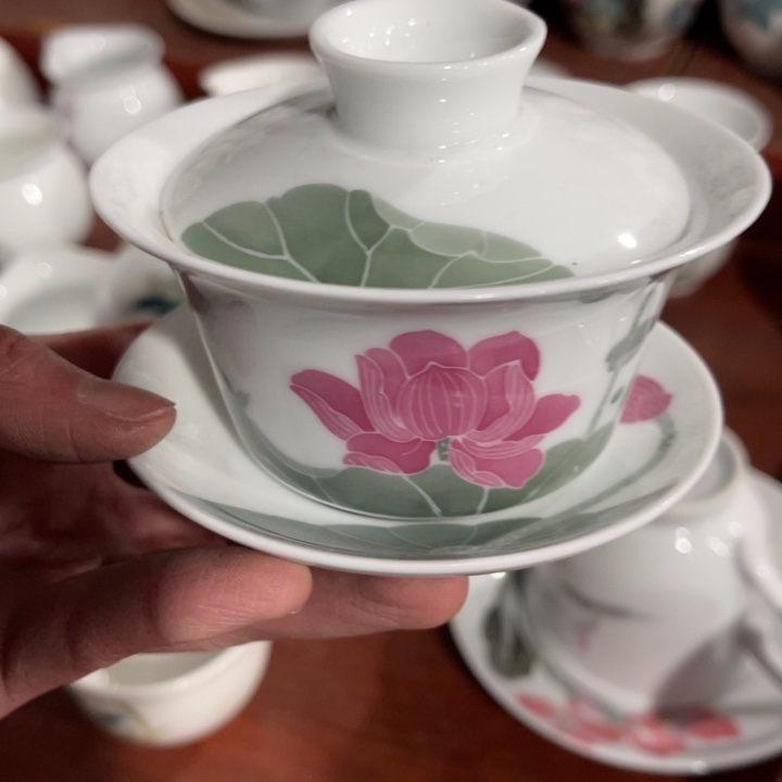 醴陵高温瓷釉下手绘150毫升