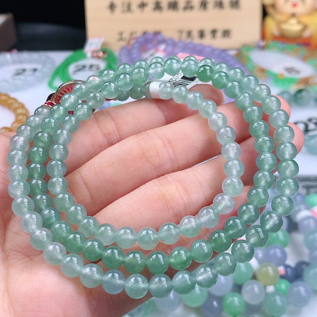 翡翠手链未镶嵌卡6