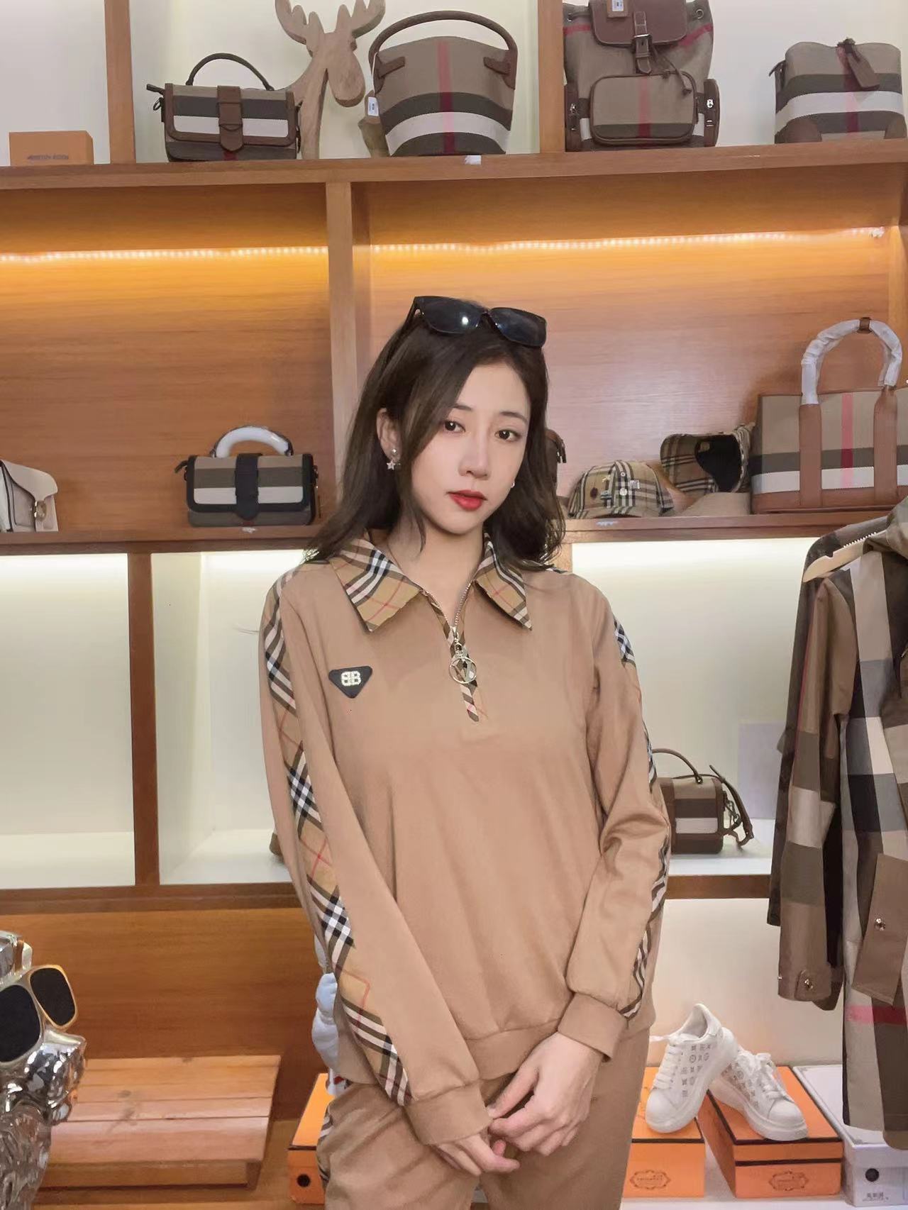 437-2025新款时尚印花短袖套装