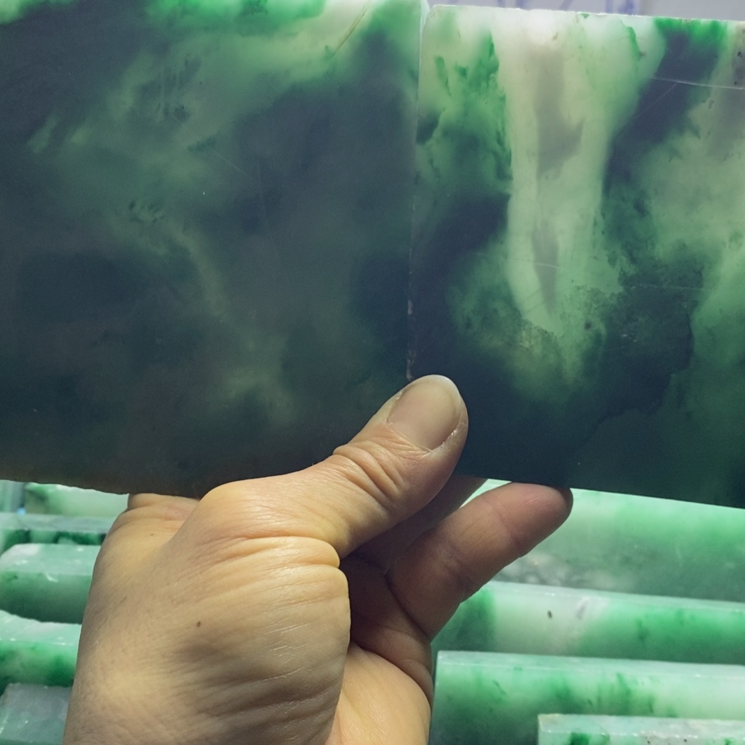 ****你定制石英质玉（非洲翠）天然非州翠手镯